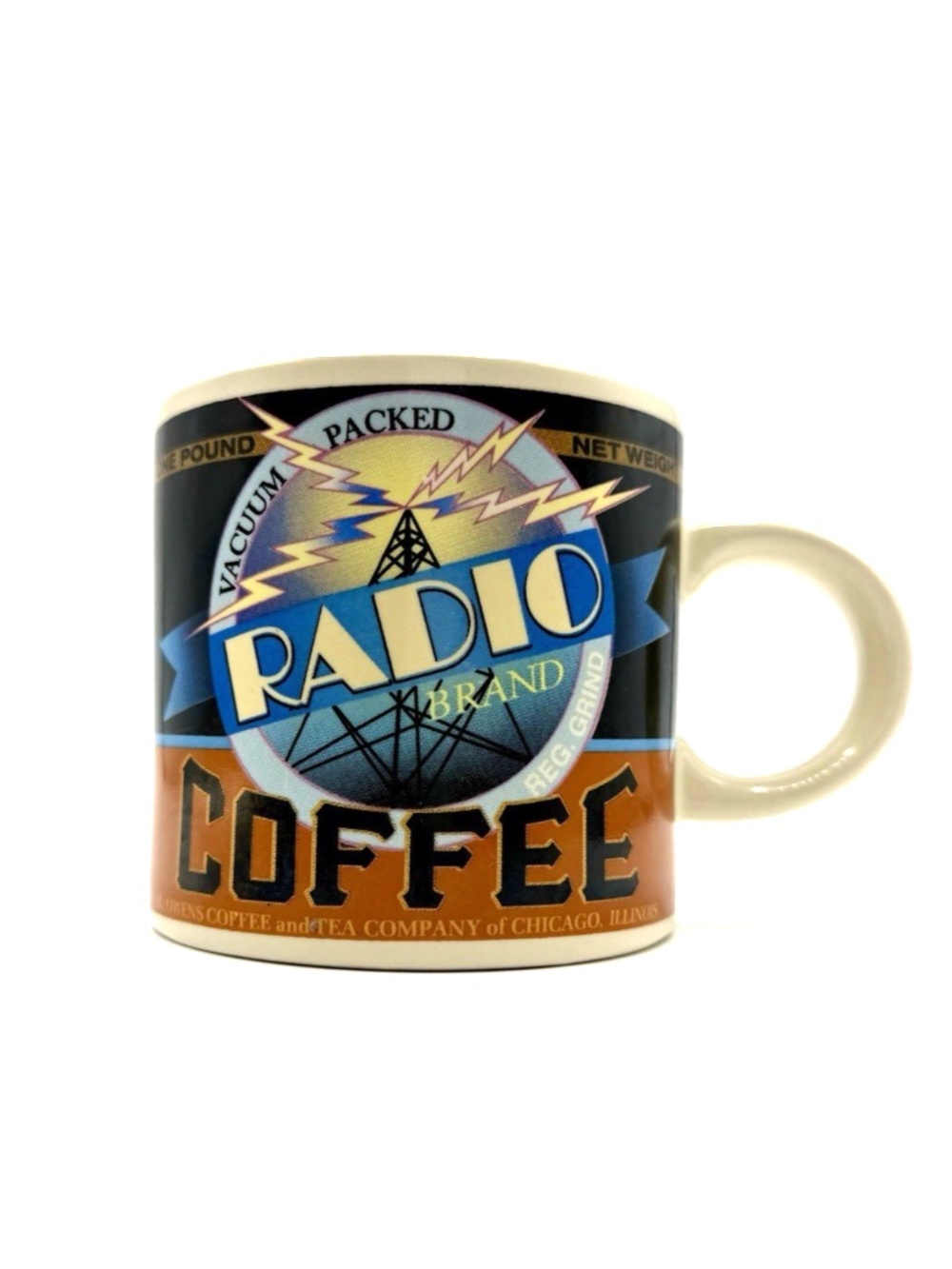 Westwood Radio Brand Coffee Mug 1999 Archives Yesteryear Advertising Retro